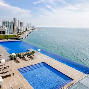 Apartment En Lujoso Edificio H2 Plaza Bocagrande Cartagena